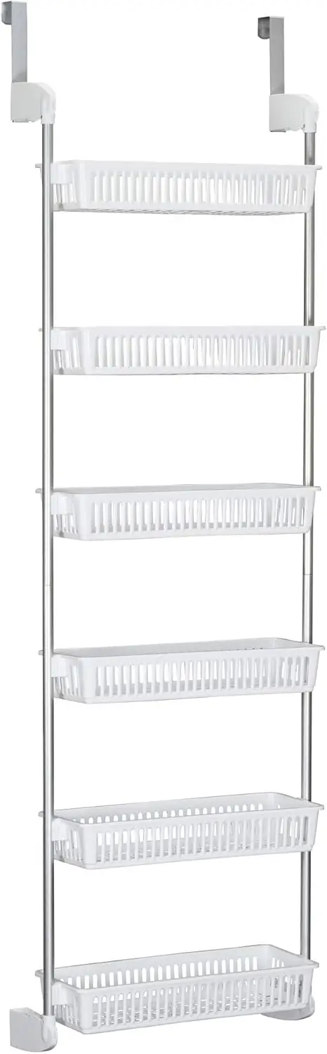 

White 6-Tier Basket Over-The-Door Organizer