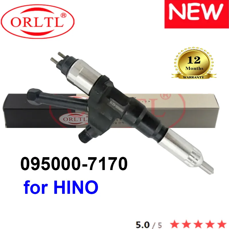 ORLTL Genuine Fuel Injector 095000-7170 0950007170 095000 7170 23670-E0370 For HINO