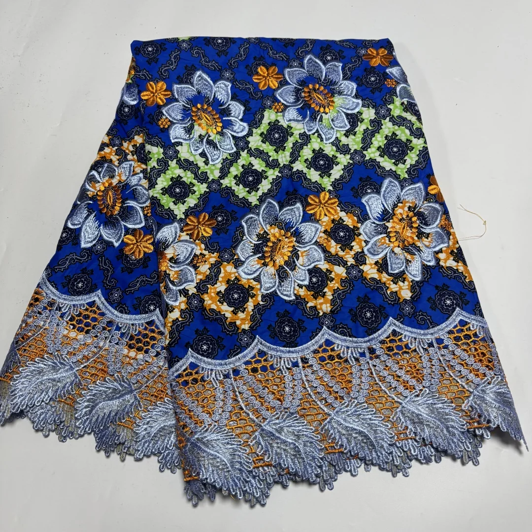 2025 النيجيري الدانتيل الشمع طباعة الأقمشة الأفريقية عالية الجودة ل خليط نمط جديد النسيج للملابس ديكور المنزل TS11