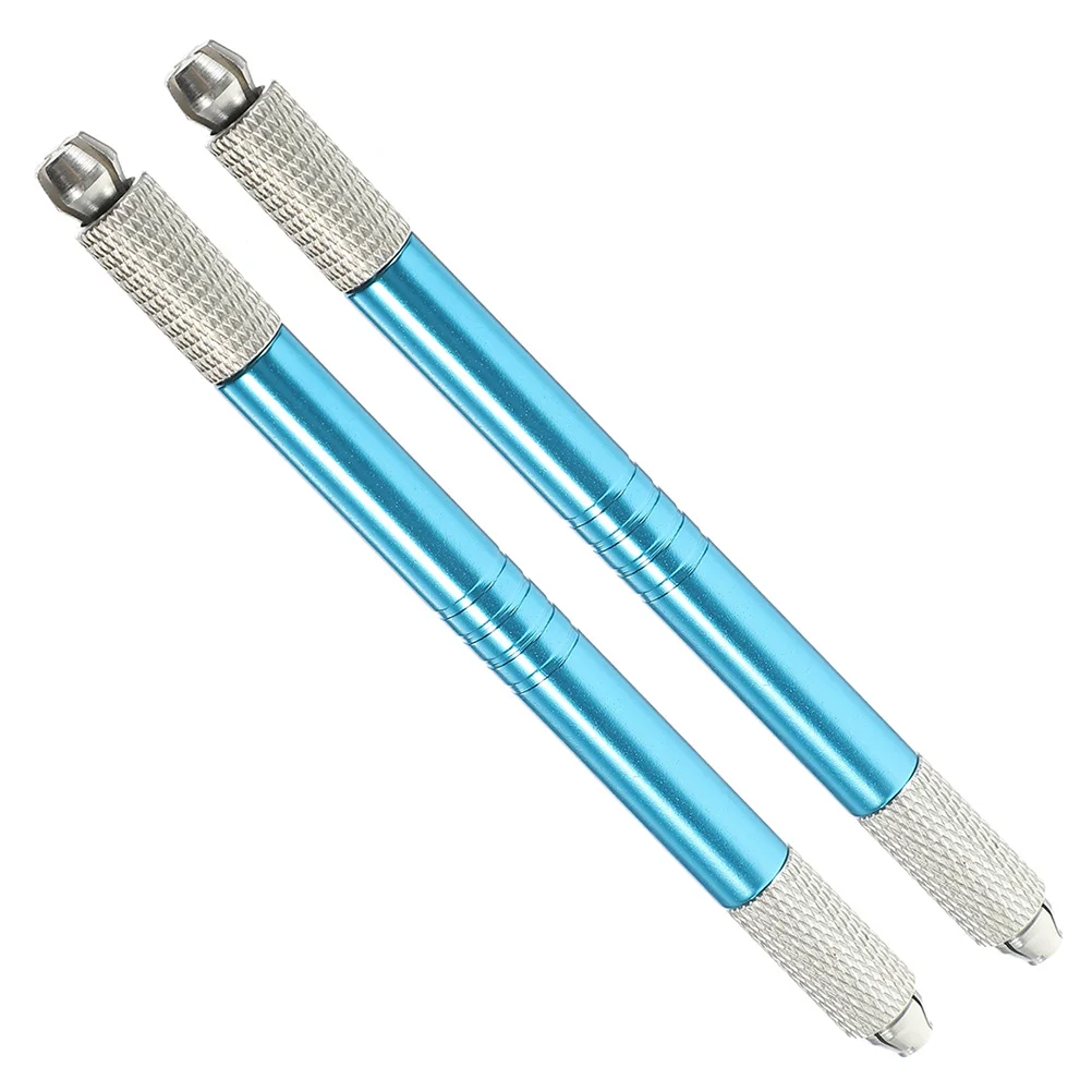 2 قطعة قلم تحديد الحواجب مقاوم للماء أدوات ماكياج الحواجب للمبتدئين وصالون المنزل استخدام قلم تحديد الحواجب الأزرق #6