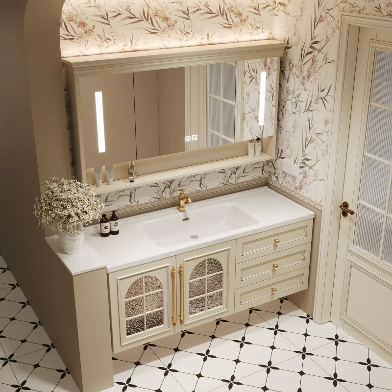 /Pullout Bathroom Cabinet Mirror Installation Luxury Lavabo Bathroom Cabinet Vanity Drawers Mobile Da Bagno Furniture For Home