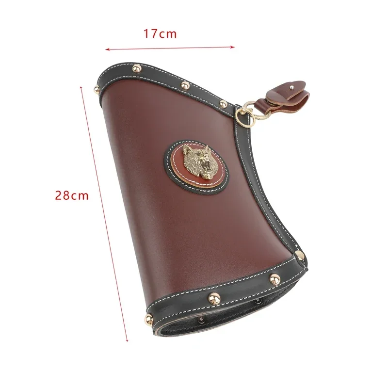 1pc Archery Bag Archery Quiver Vintage High Quality Cowhide Bow Arrow Pouch Portable Outdoor Hunting Shooting Accessories