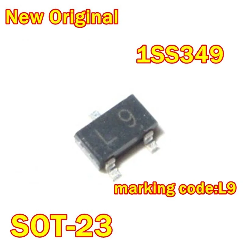 1 à 100 pièces, nouveau code de marquage original 1Ss349 Sot-23: L9, commutation haute vitesse basse tension