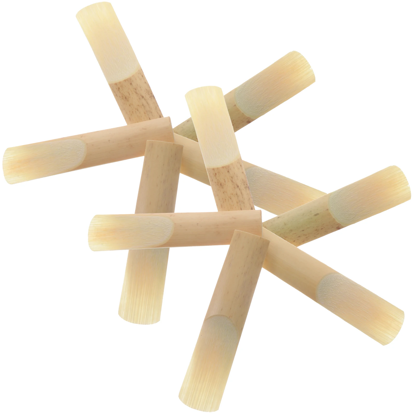 

10 Pcs Saxophone Reeds Alto Sax Reeds Replacement Lightweight Professional Beginner Instrument Accessories Ten Pack