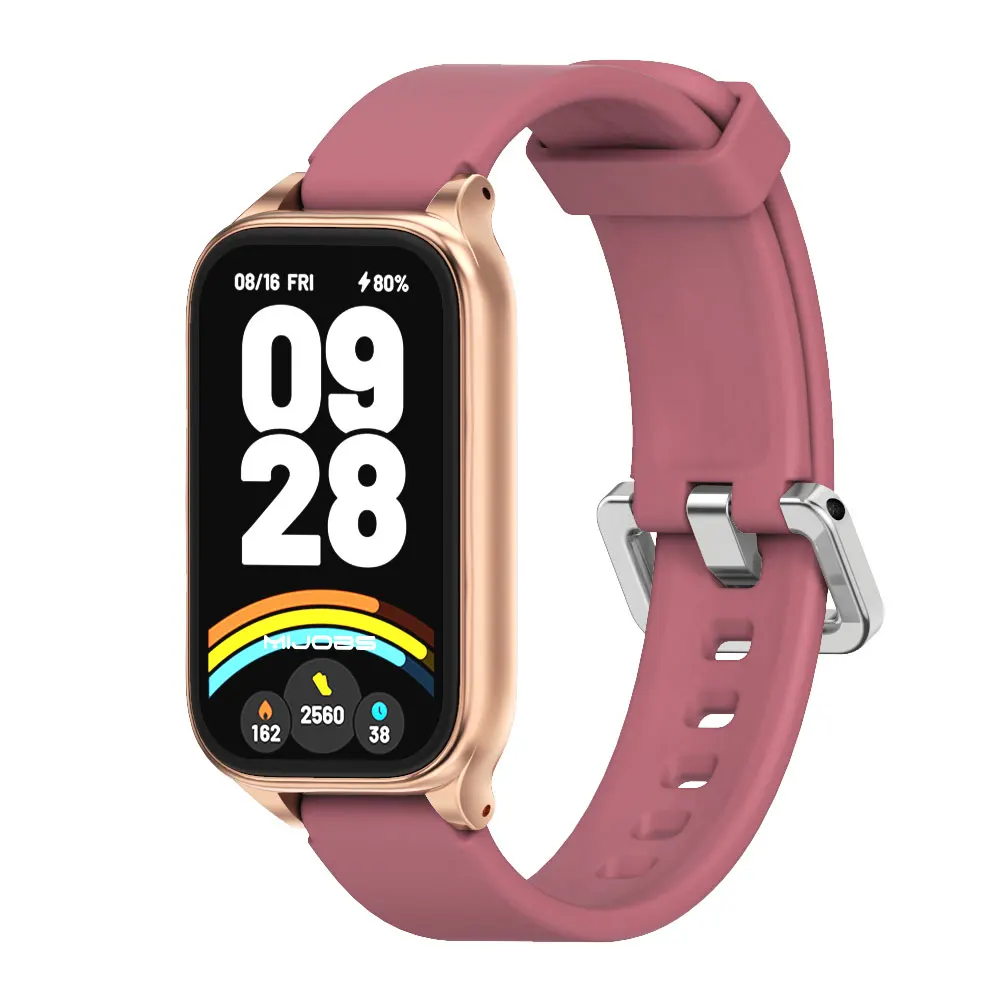 For Mi Band 9 Active Strap for Mi Band 8 Active Watchband Silicone Wristband for Xiao mi Mi Band 9 Active Strap Accessories