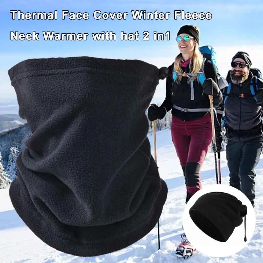 Winter Neck Warmer Thermal Fleece Motorbike Thick Tube Bandana Face Cycling Scarf Gaiter Outdoor Men Women Headband Windpro H1E5