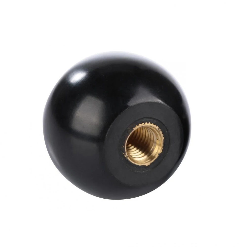 Black Bakelite Knob Bakelite Lever Knob For Machine Tools Easy Installation Female Thread Copper Nut Simple Installation