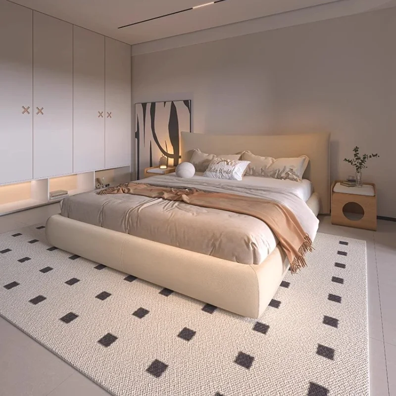 Prinzessin High-End-Einzelbettgestell, europäische moderne Ästhetik, minimalistisches Bett, modisch, schafft Cama De Casal Schlafzimmermöbel