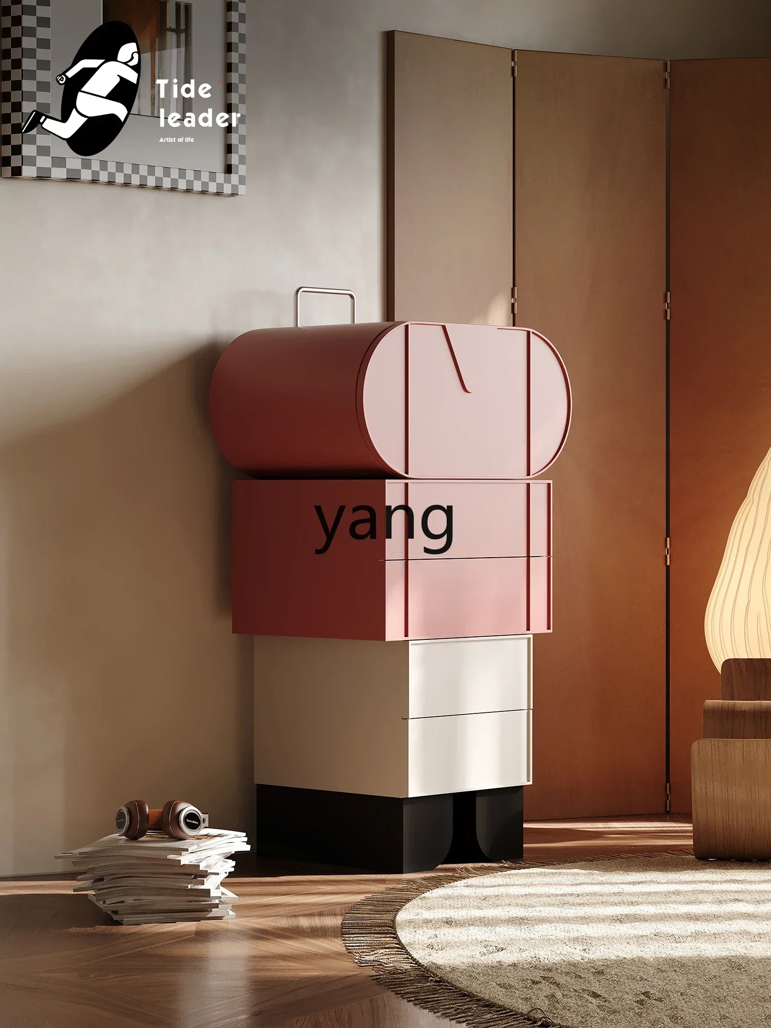 Designer Wall-Mounted Five-Bucket Bedroom Simple Modern Storage Living Room Locker