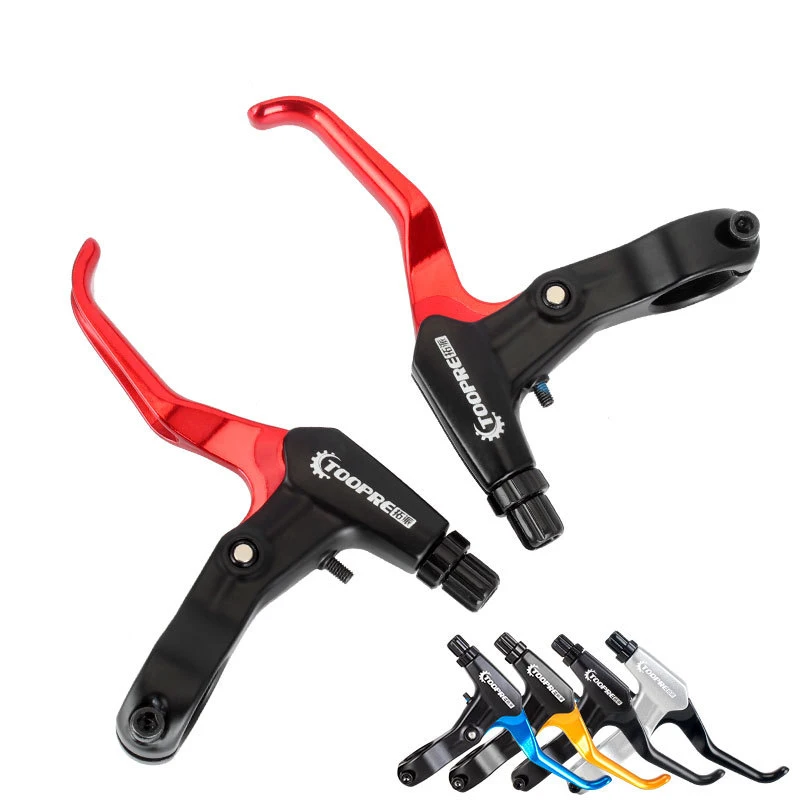 TOOPRE Brand Ultralight Aluminum Bicycle BMX Brake Handle MTB Mountain Bike Cycling Brake Levers V/Disc Brake Levers 5 Colours