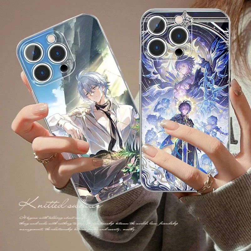Etui na telefon Honkai Star Rail Phainon do iPhone 11 12 14 15 16 Pro Max Mini X XS Max 7 8 6 6S Plus Miękka przezroczysta obudowa
