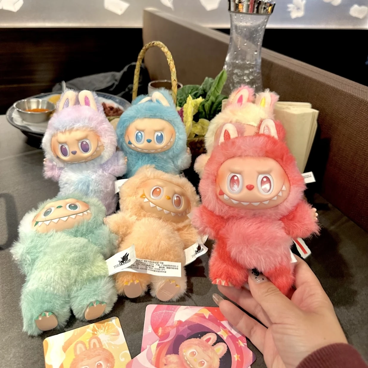 

Hot Popmart Labubu V1 V2 V3 Macaron Have A Seat Big Into Energy Series Blind Box Vinyl Face Plush Dolls Keychain Christmas Gifts