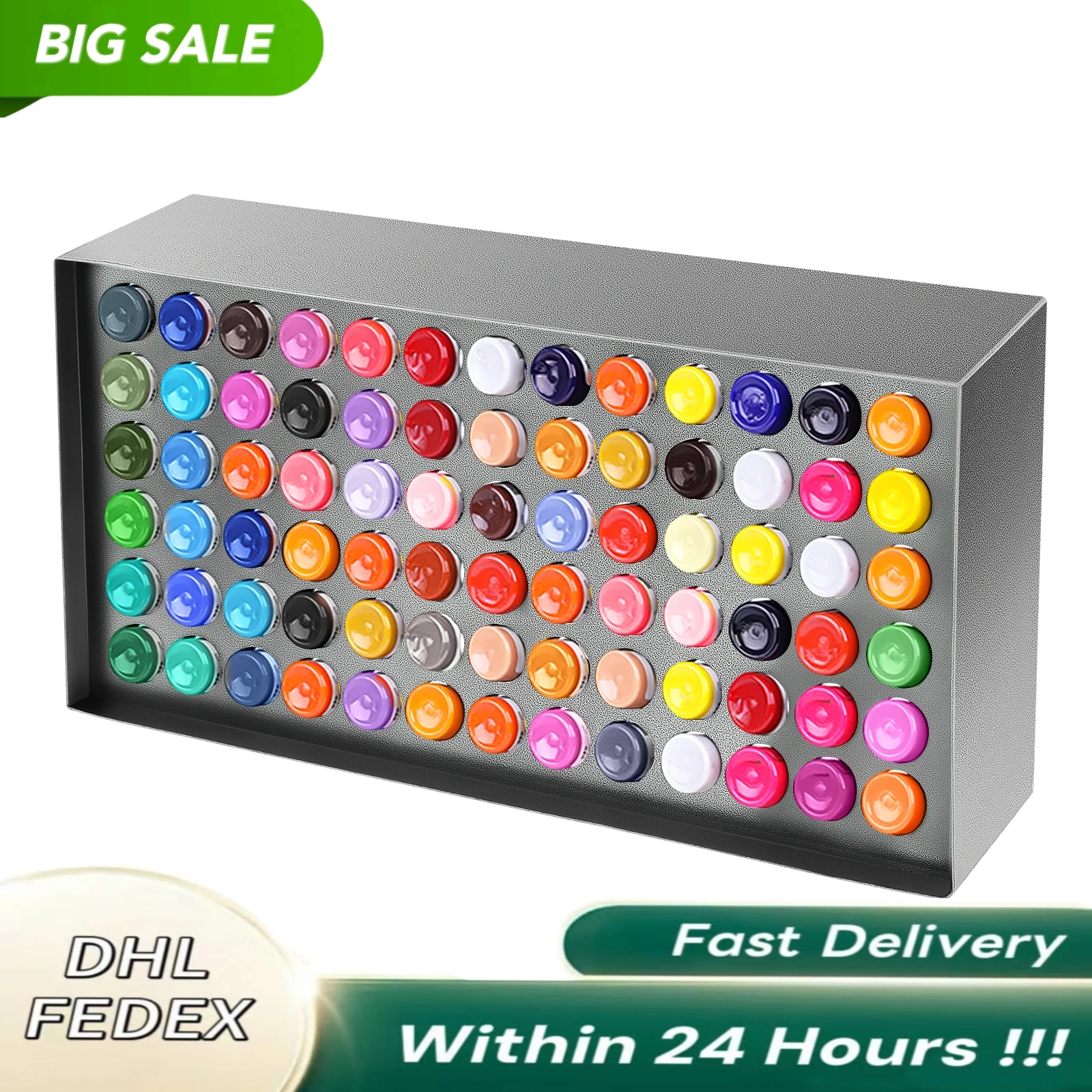 

Держатель чернил для татуировки с 78 отверстиями, настенная полка для бутылок с пигментными чернилами для художников и салонов, прочный железный органайзер