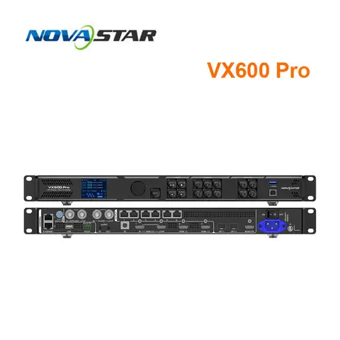 NovaStar VX600 Pro 6 Ethernet Ports Controller 39M Pixels Genlock Sync 4K@60Hz HDCP 2.2 Certified