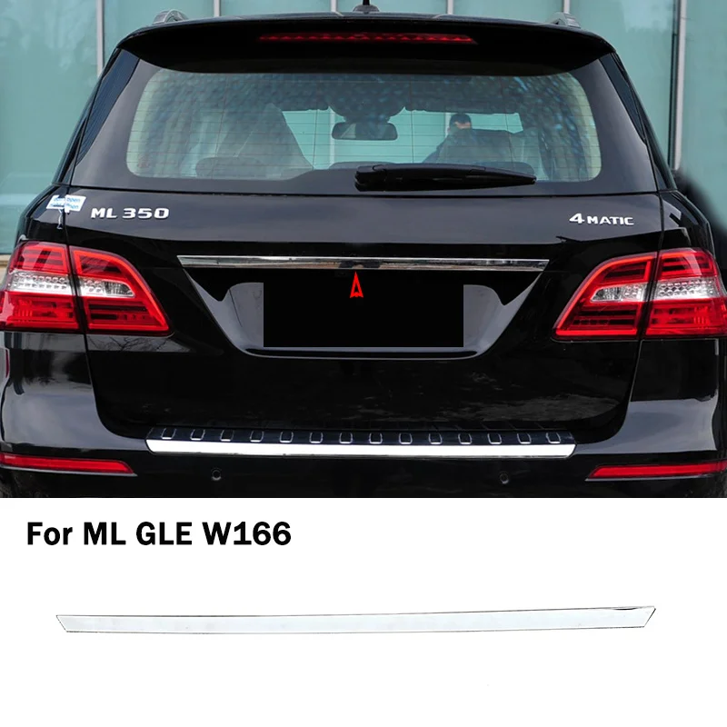 For Mercedes Benz ML GLE W166 ML400 ML350 GLE320 A1667400193 Trunk Rear Back Door Tailgate Handle Chrome Trim Chromium Styling