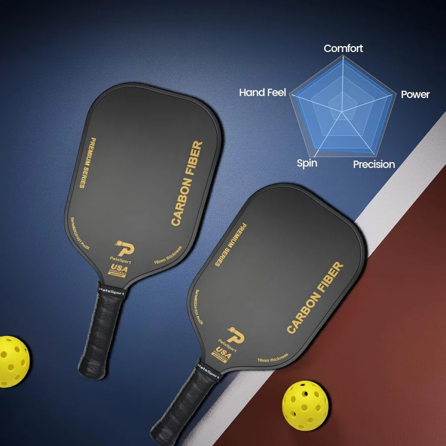 

New to USAP Approved Fabric Texture T700 Carbon Fiber Kimchi Paddle Racket