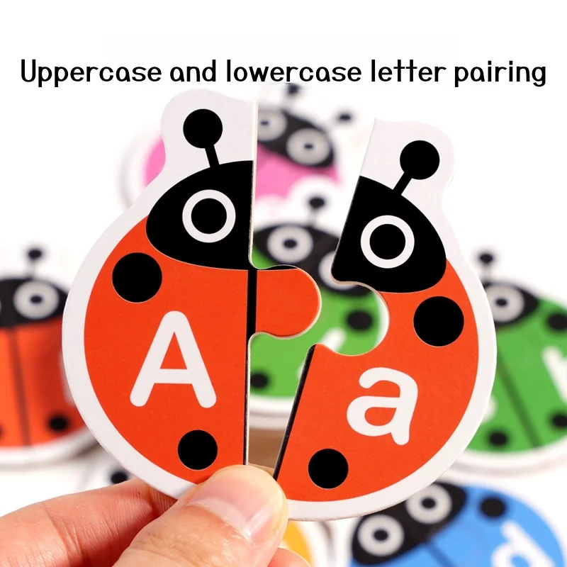 لعبة مطابقة الحروف الأبجدية الخنفساء متعددة الحروف لتتناسب مع الأطفال تعلم الحروف من خلال اللعب - متعة فائقة!