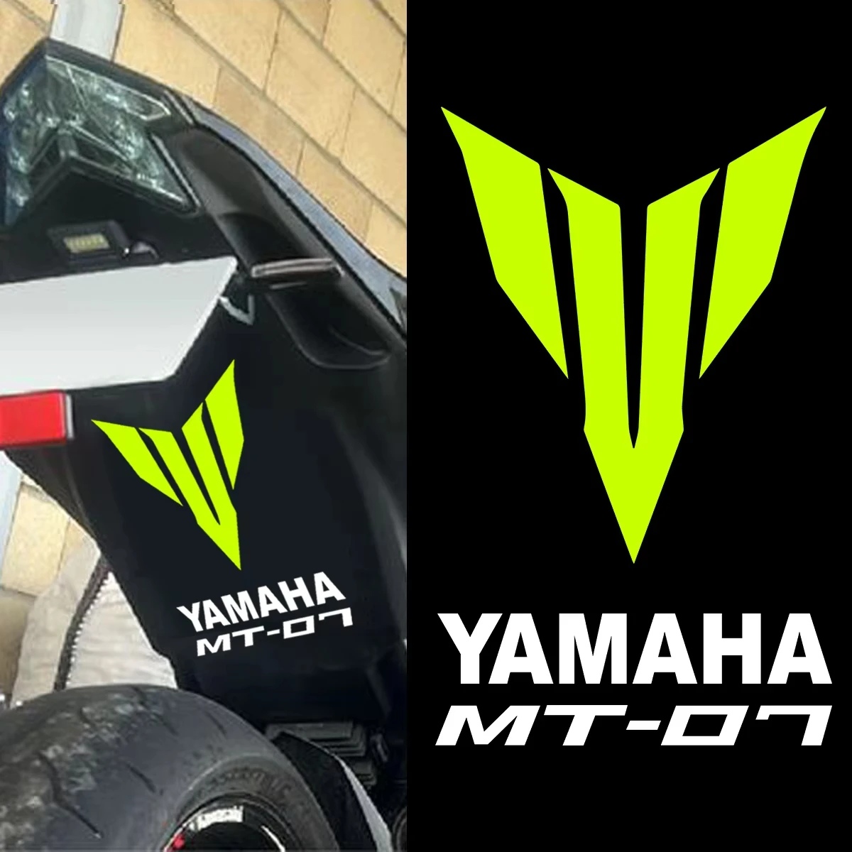 Motorcycle Yamaha MT 07 Sticker Decal MT07 Logo Decals