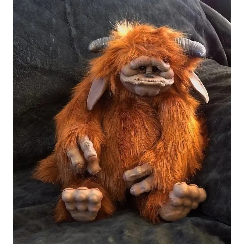 DY20Big Mouth ganado Ludo juguetes de látex de peluche muñeca Ludo en el laberinto boca grande monstruo Animal muñeco de peluche adorno Doll25