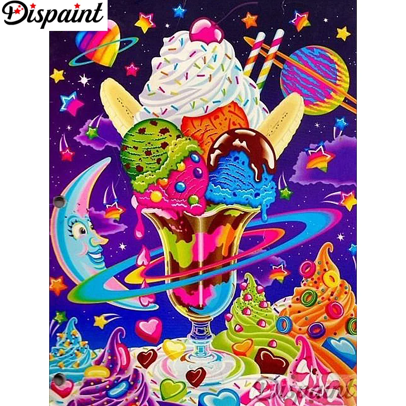 

Dispaint Full Square/Round Drill 5D DIY Diamond Painting "Cartoon ice cream" Embroidery Cross Stitch 3D Home Decor A12911