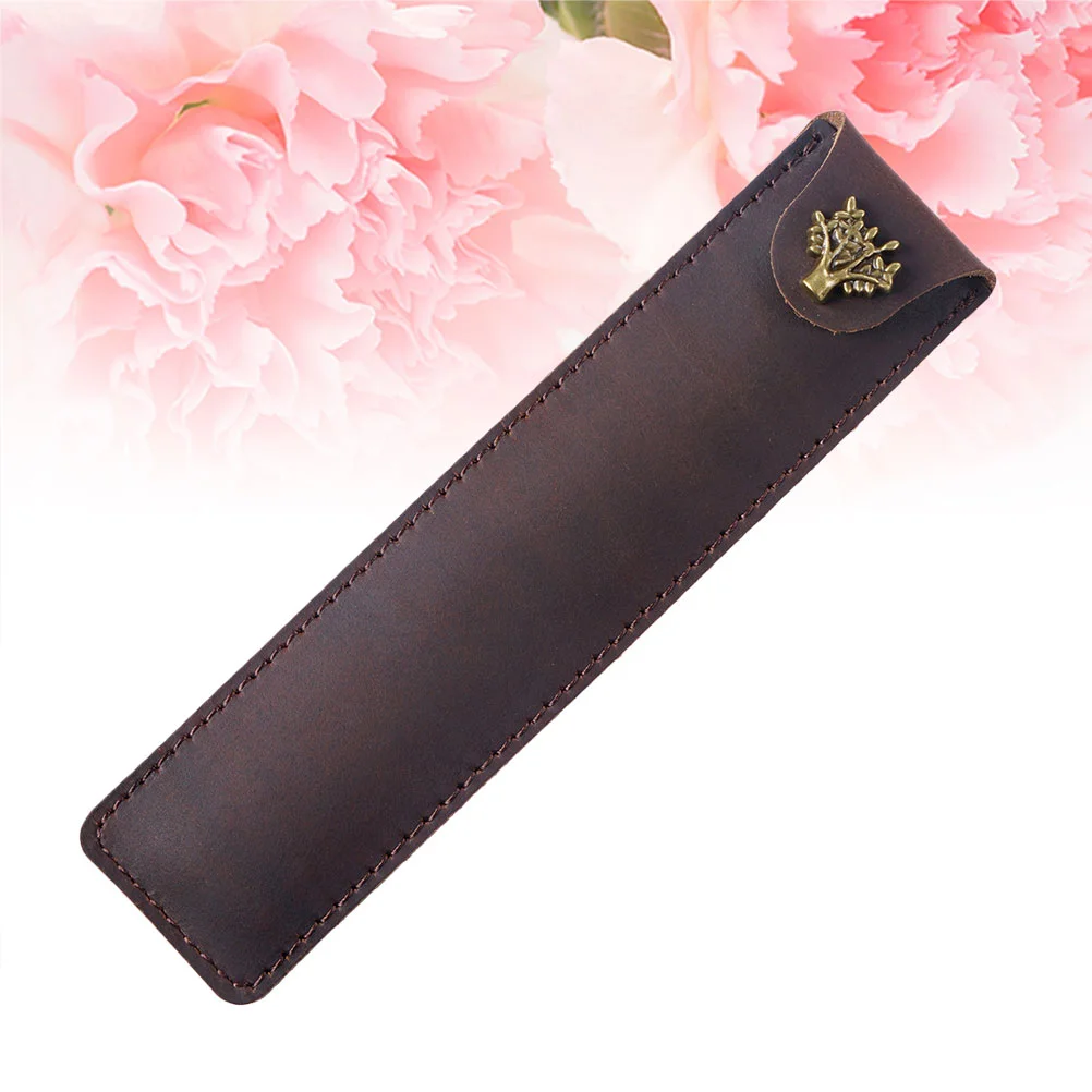 Fountain Pen Sleeve Holder Pouch Cover Vintage Pencil Pouches Bag Case Small Black Purse