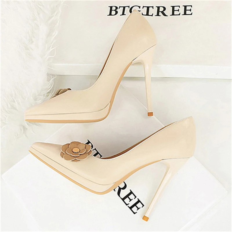 أحذية نسائية عصرية من BIGTREE بمقدمة مدببة وكعب رفيع أحذية للسيدات للحفلات Zapatillas De Mujer