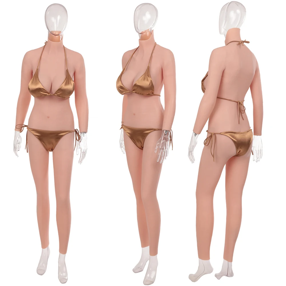 Eyung Silicone Bodysuit E Cup Fake Vagina Breast Form Fake Boobs Silicon Body Transgender Crossdresser Cosplay Shemale No oil