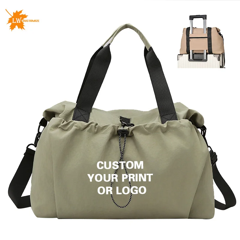 

Customized fitness bag logo travel storage bag dry wet separation luggage bag multifunctional sports bag wholesale