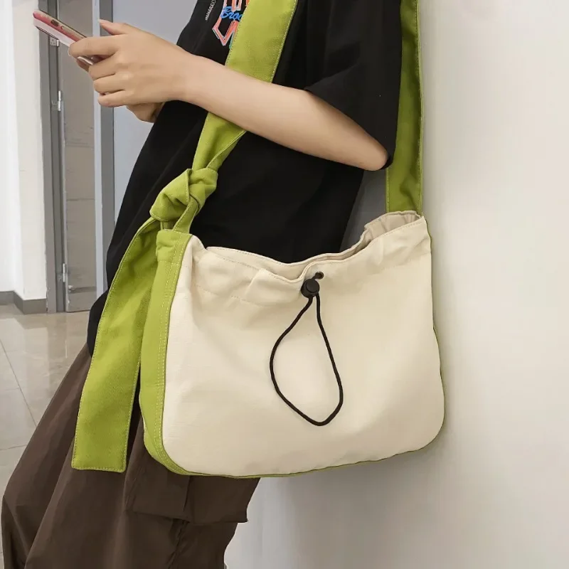 

2025 Unisex Fashion Canvas Tote Bag - Large Capacity Crossbody & Shoulder Purse for Trendy Casual & Commuting