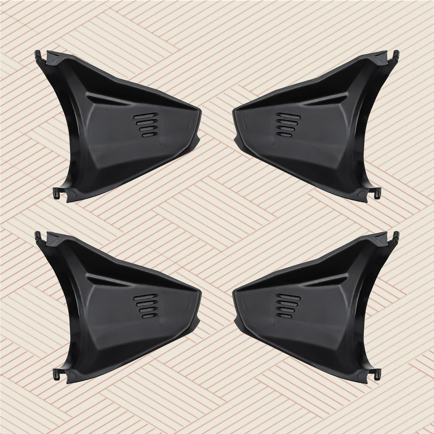 Black Rubber Side Blinders Replacement Side Shield Blinders for Oakley Clifden OO9440 Sunglasses