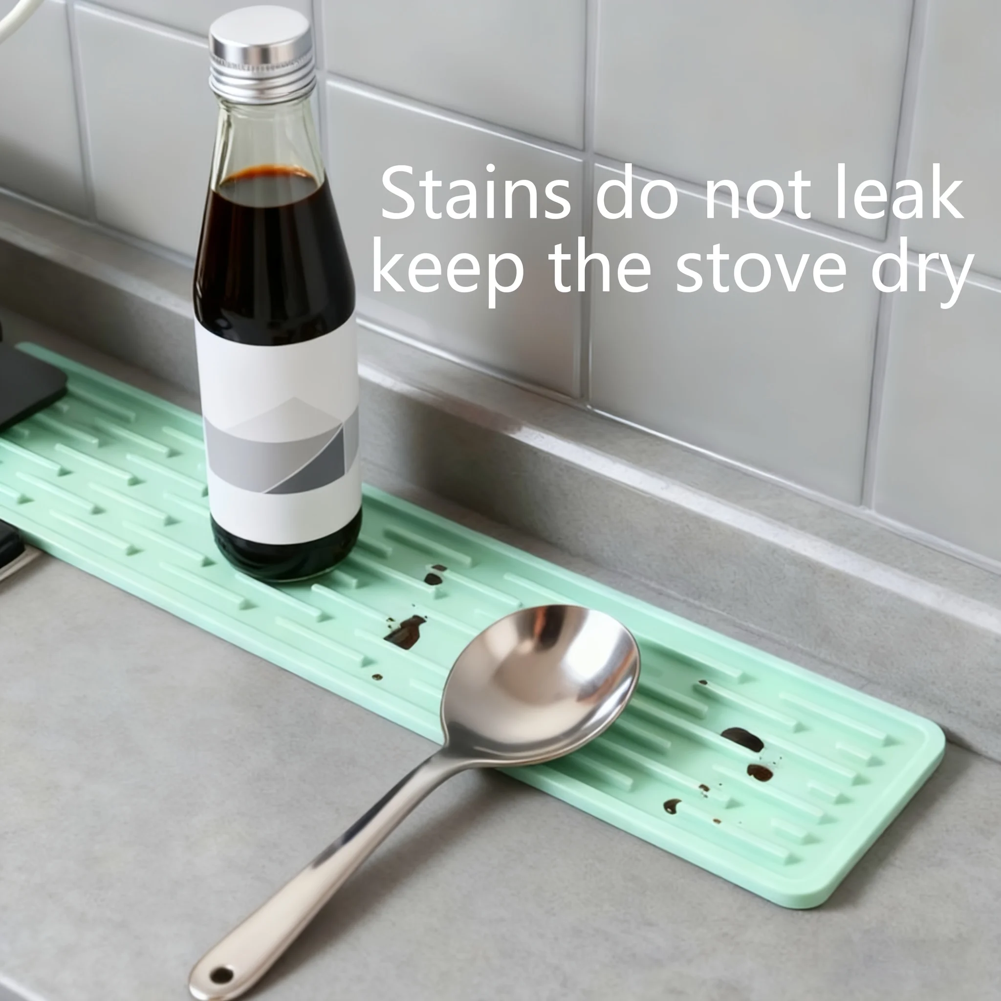 1pc Non-Slip Silicone - Heat-Resistant Kitchen Sink Countertop with Drainage, Dish Rack Bowl Utensil Holder, kitchen accessories