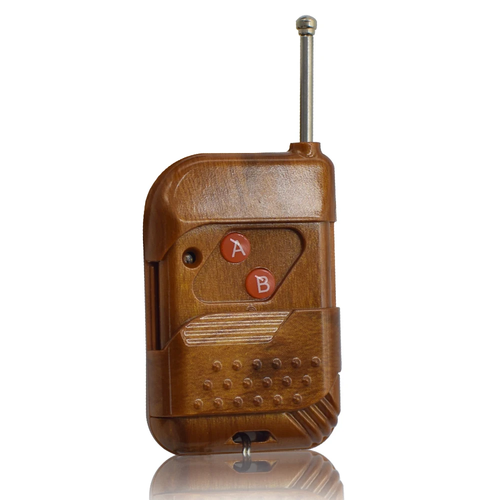 

1527 Universal Remote Control Learning Code Universal Receiver Special Remote Control 433.92MHz Wood Grain Special