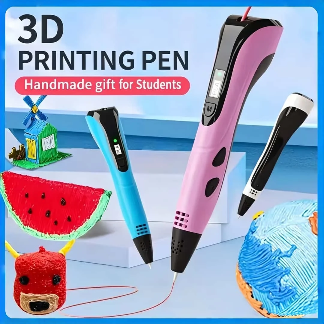 Neuer Stil 3D-Druckstift 3D-Stift-Set für Kinder mit Netzteil Pla Filament Reiseetui Geburtstag Weihnachtsgeschenk für Kinder – Detail 1