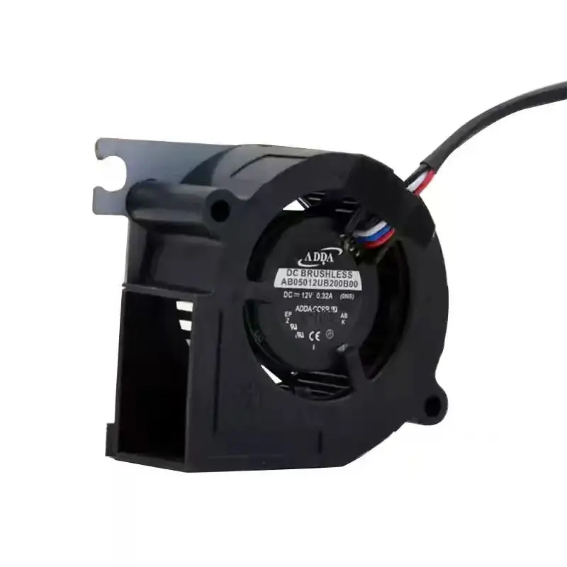 Original For ADDA AB05012UB200B00 12V 0.32A 5020 4P PWM Dual Ball Bearing DC Brushless Centrifugal Blower Cooling Fan 3D Printer