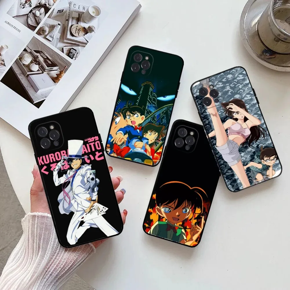 Anime D-Detective Conan Phone Case  For IPhone 16,15,14,13,12,11,Pro,Max,Mini,8,7,Plus,SE2,X,XR,XS,MAX Silcone Soft Covers