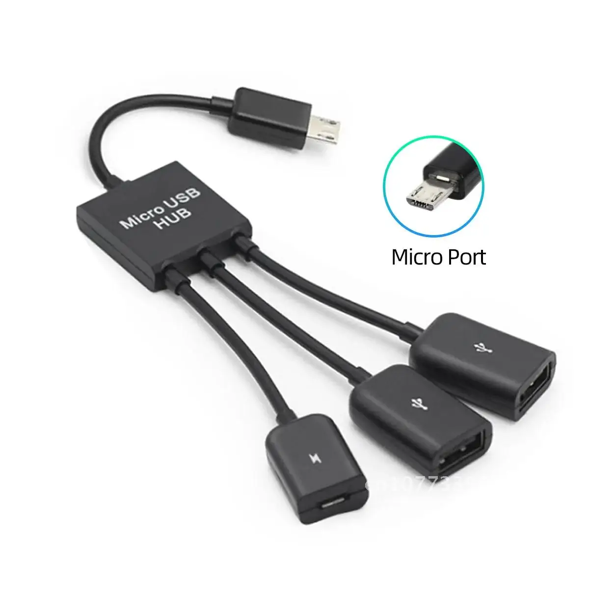 

Usb Type C Otg Hub Adapter 3 In 1 Usb C 2.0 Male To Usb Micro Female Cable Splitter Usb Hub For Tablet Mobile Phone Converter