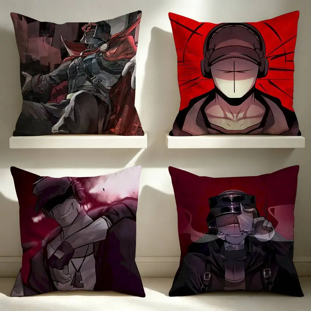 Deimos J Sanford Madness Combat  Square Double-Sided Printed Pillow Case Sofa Cushion Cover Bedroom Bedside Decor