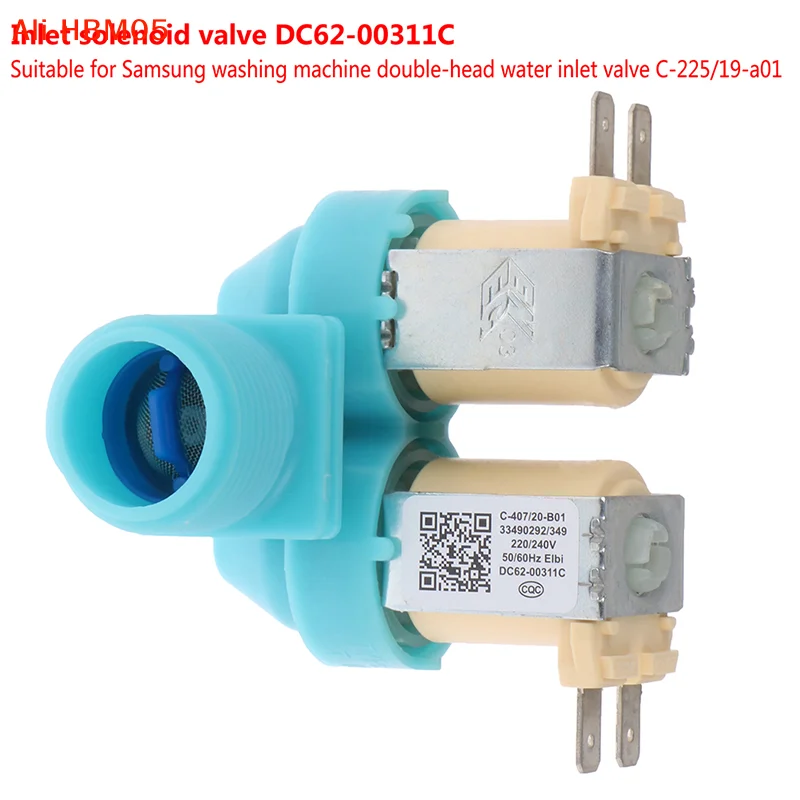 (HB05)1pc C-225/19-a01 Water Inlet Solenoid Valve For Washing Machine Double Head Water Inlet Valve DC62-00311C