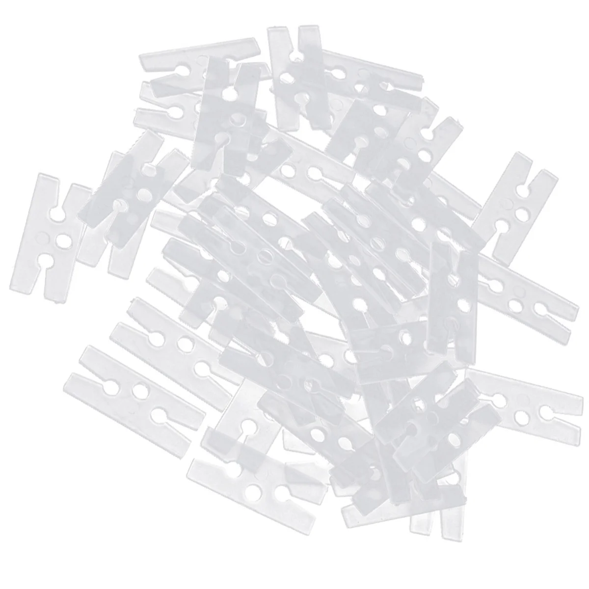 

100 Pcs Balloon Rope Ties Clip Fastening Balloons Sealing Clips for Party H Shape