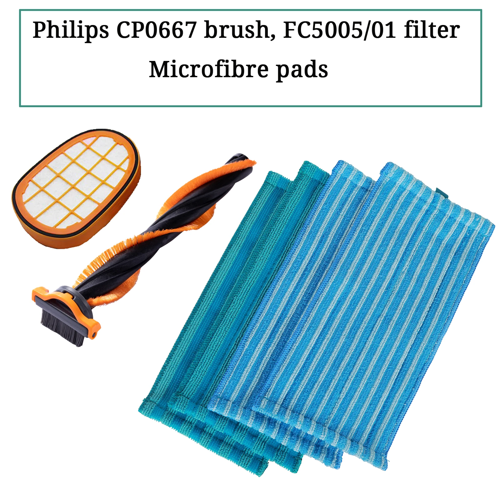 Philips FC5005/01 filter CP0667 XV1700 microfibre pads For SpeedPro Max Aqua FC6904, XC8349, XC8347, XC8147, XC8149 Replacement