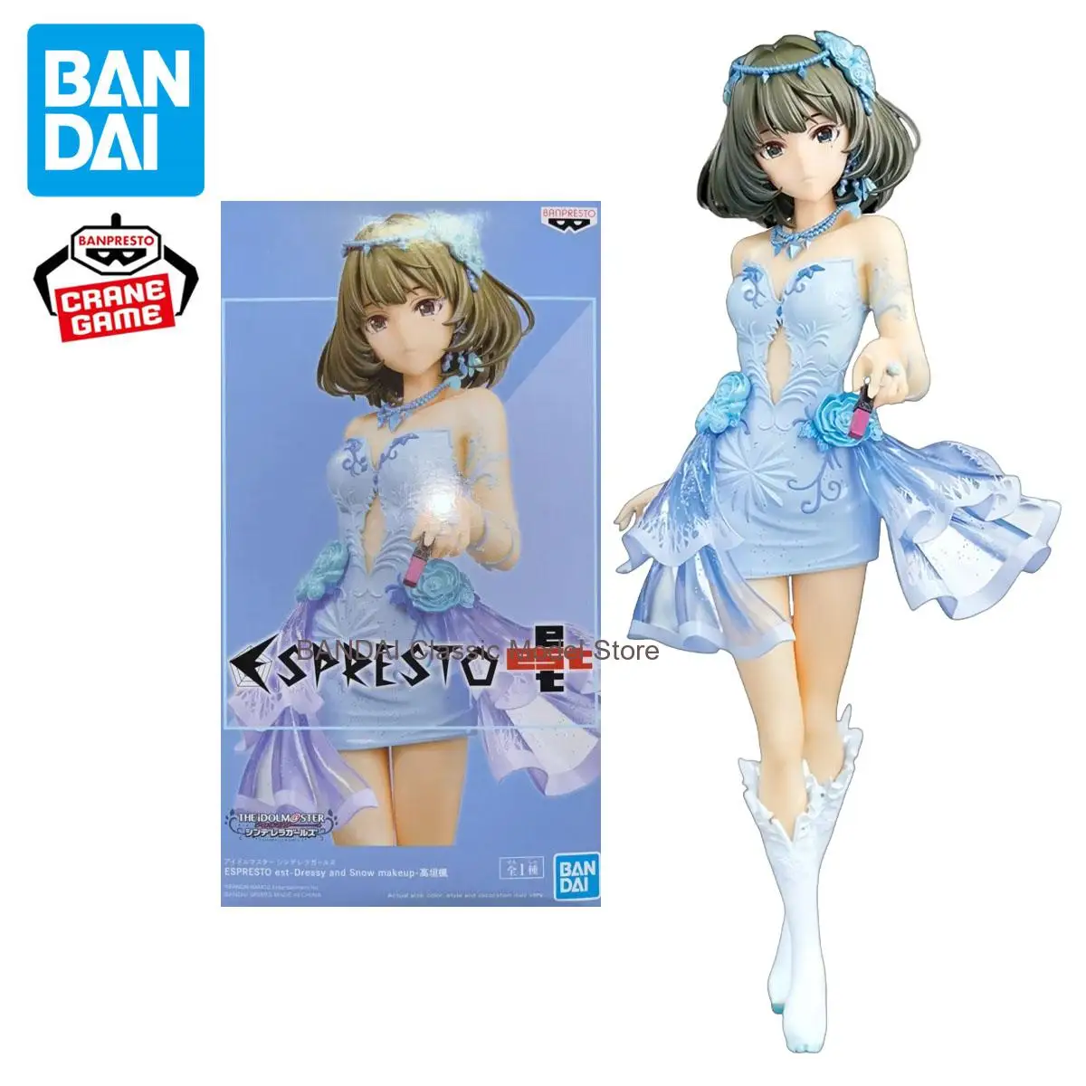 

Коллекционная фигурка BANDAI THE IDOLM@STER CINDERELLA GIRLS Каэде Такагаки: Аниме-фигурка сексуальной и милой девушки, игрушка для взрослых и детей