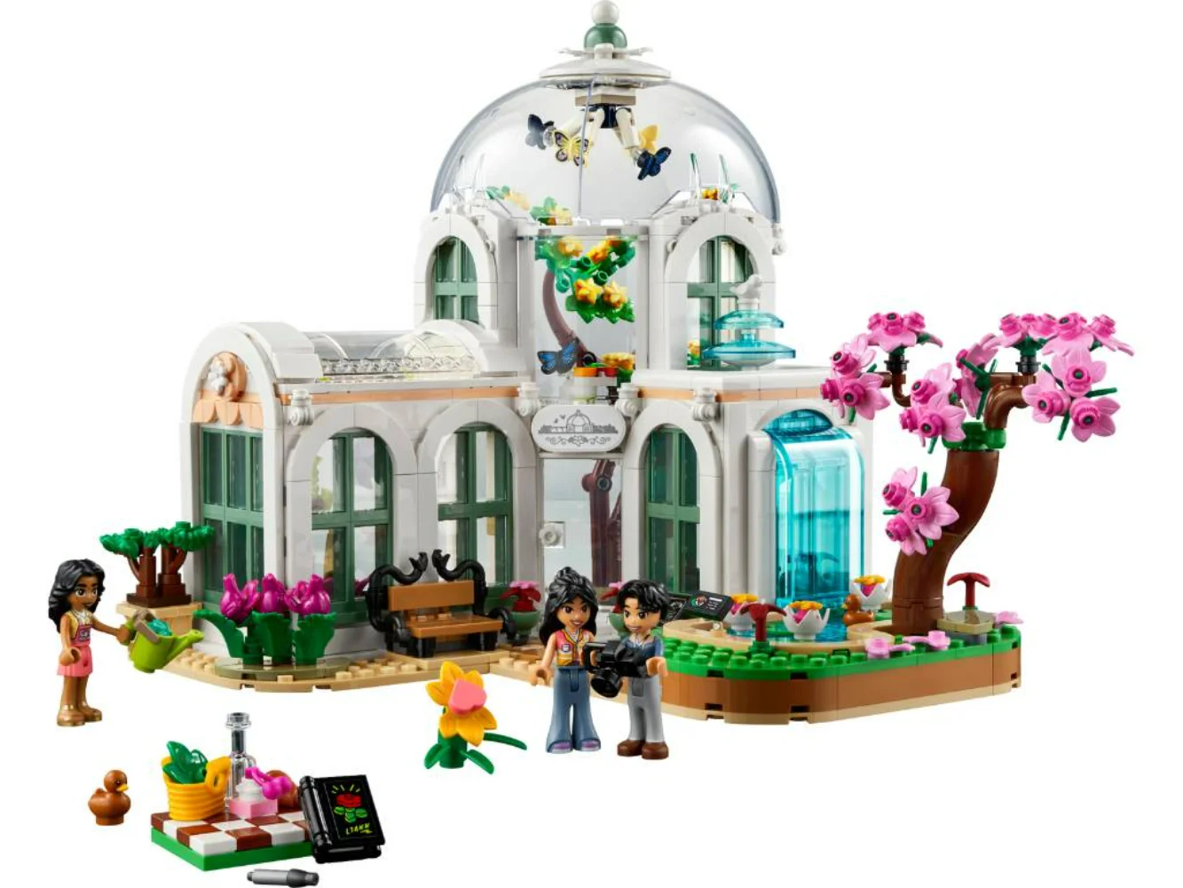 LEGO Friends Botanical Garden Inspired By Real Plants and Flowers Rotating Butterflies Gardening Accessories Birthday Gift 41757