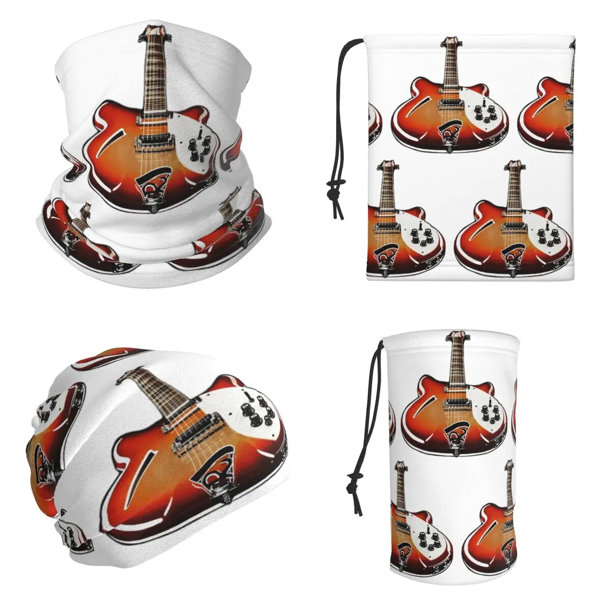 Vintage Rickenbacker 360 Bandana Neck Cover Printed Face Scarf Cycling Cycling Scarf For Men Women Adult Winter