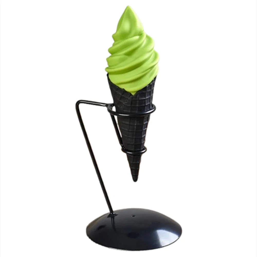 Color Gradient Photo Props Matcha Strawberry Chocolate Plastic Crispy Ice Cream Fake Model DIY 22cm Soft Serve Food Cute Gift