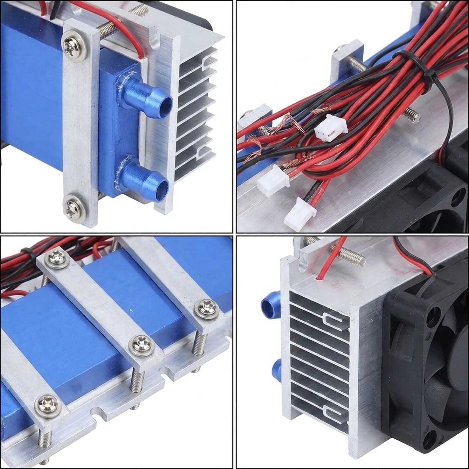 288W 4 Chip Thermoelectric For Peltier Cooler 12V Water Cooling Device For 5.28GAL Small Space For Refrigerator Semiconductor