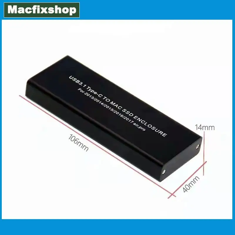 Hard Disk Box For Macbook Air Pro Retina A1465 A1466 A1502 A1398 SSD to USB3.1 Portable Enclosure Case 2013 2014 2015 2016 2017