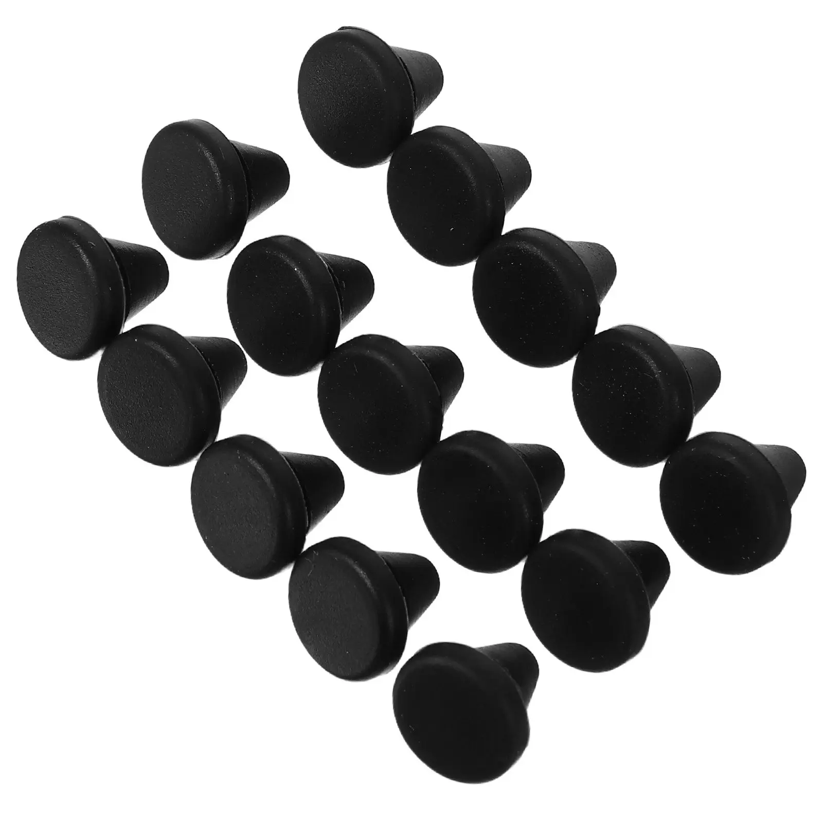 15 Pcs Anti-vibration Silicone Feet Black Cooktop Bumper Pads Cabinet And Oven Foot Appliance Bumpers Anti-scratch