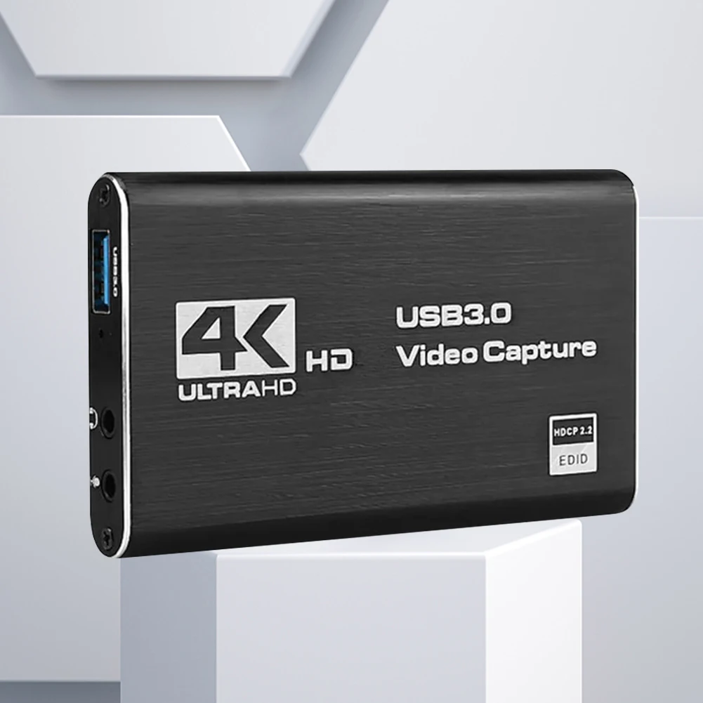 4K HDMI-متوافق USB 3.0 HD مسجل المنتزع 1080P 60FPS HDTV كاميرا صندوق تسجيل 60 هرتز ل OBS التقاط لعبة الصوت هيئة التصنيع العسكري المباشر