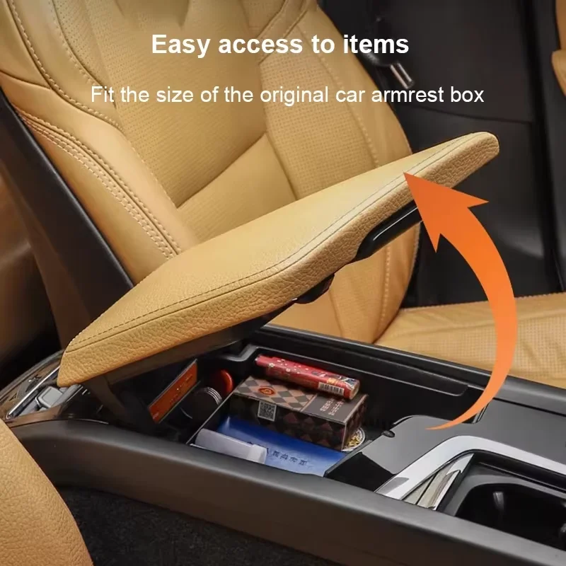 ABS Car Center Console Armrest Box Storage Tray Holder For Volvo XC90 XC60 S90 V90 S60 V60 Organizer Container Accessories