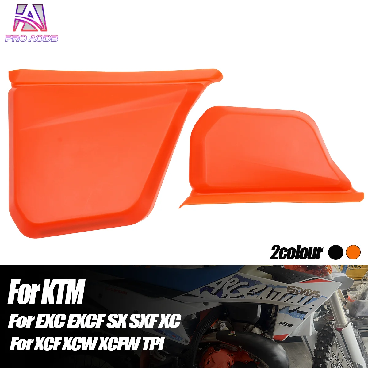 For KTM Left & Right Fuel Tank Cover Guard Protector EXC150 EXC250 EXC300 XC125 XC250 XC300 EXC Six Days Hardenduro CKD 2024